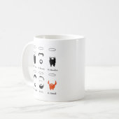 髭がある聖者のマグ コーヒーマグカップ (正面左)