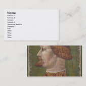 髭がある貴族のポートレート、多分ギアンの疾風 名刺 (正面/裏面)