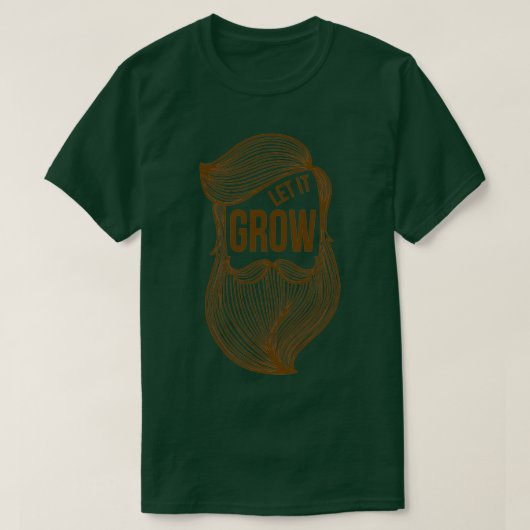 髭が伸びる Tシャツ (デザイン正面)