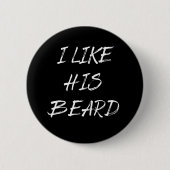 髭が好い 缶バッジ (正面)