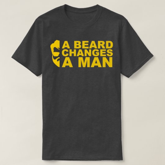 髭が男を変える Tシャツ (デザイン正面)