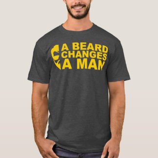 髭が男を変える Tシャツ