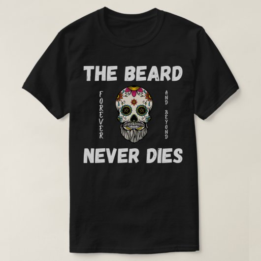 髭が絶えない Tシャツ (デザイン正面)