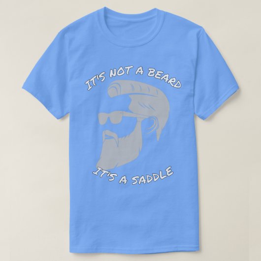 髭ではなくサドル素晴らしデザイン1 Tシャツ (デザイン正面)