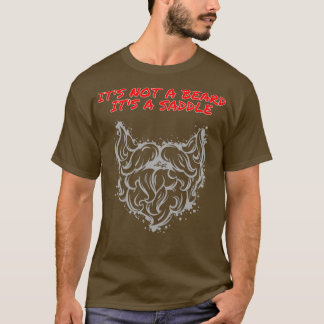 髭ではなく鞍に優れたデザイン Tシャツ