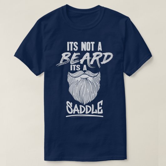 髭ではなく鞍 Tシャツ (デザイン正面)