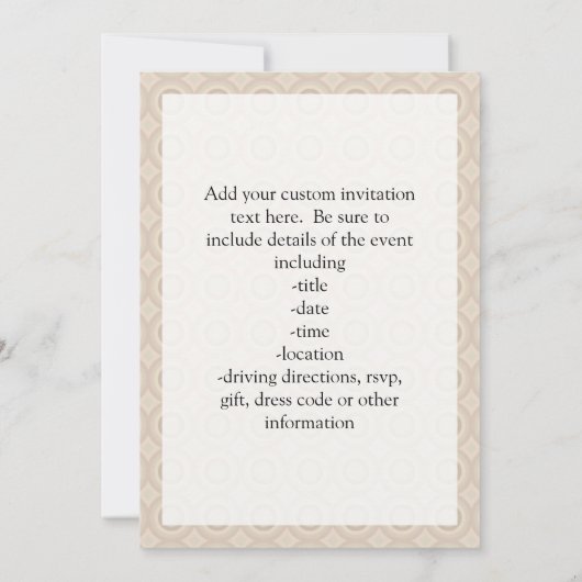 髭と帽子をかぶったフクロウ 招待状 (裏面)