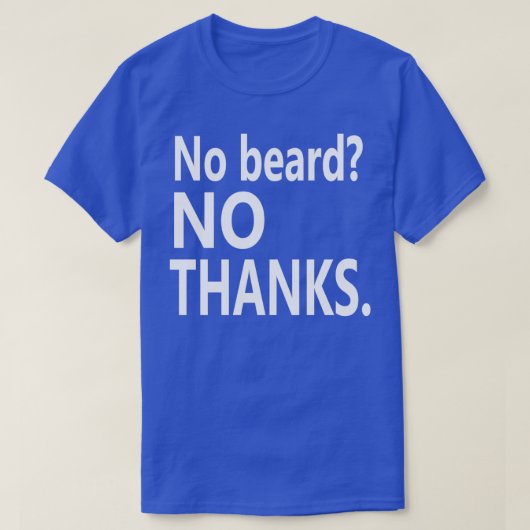 髭なし白感謝していい Tシャツ (デザイン正面)