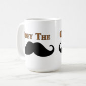 髭に従って下さい コーヒーマグカップ (正面左)