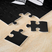 髭のあるバイキング戦士 ジグソーパズル (側面)