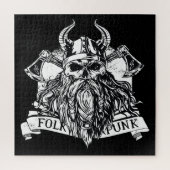 髭のあるバイキング戦士 ジグソーパズル (縦)