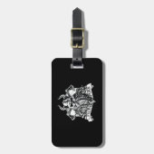 髭のあるバイキング戦士 ラゲッジタグ (正面縦)