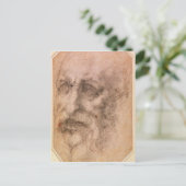 髭のあるポートレート ポストカード (スタンド正面)