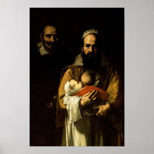 髭のある女性の授乳， 1631 ポスター (正面)