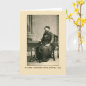 髭のある女性、マダム・クレメンティン・デラート カード (黄色い花)