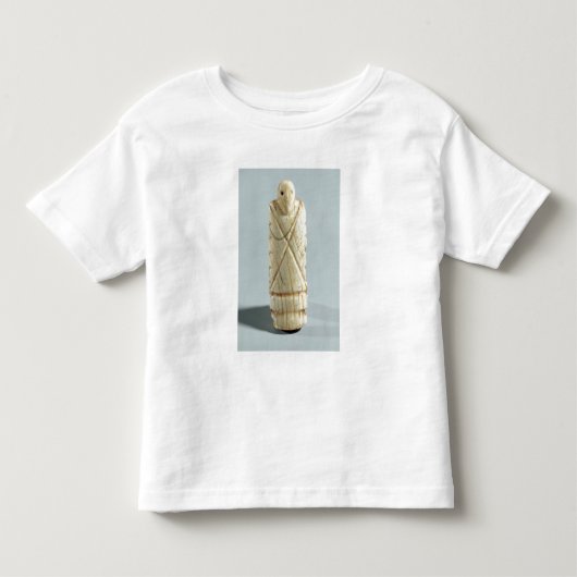 髭のある男の姿(象のアイボリー) トドラーTシャツ (正面)