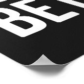 髭のある男は寄り添って良いおもしろい引用文 ポスター (角)