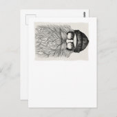 髭のある男 ポストカード (正面/裏面)