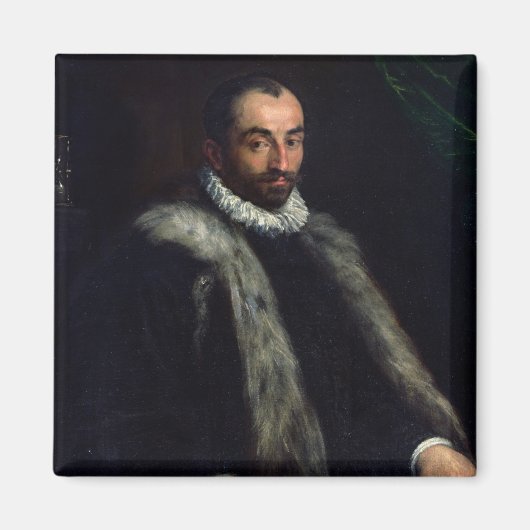 髭のある男， 1580 マグネット (正面)