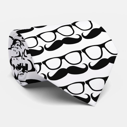 髭のおたくガラス ネクタイ (ロール)
