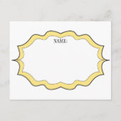 髭のおむつのラッフルのチケット エンクロージャーカード (裏面)