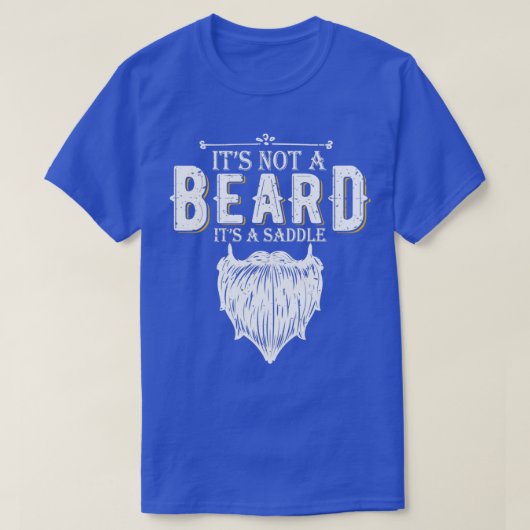 髭のおもしろい贈物ではない Tシャツ (デザイン正面)
