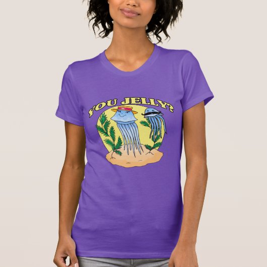 髭のくらげをゼリー状にします Tシャツ (正面)