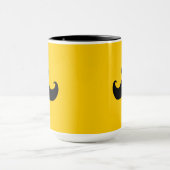 髭のカスタマイズ可能な背景色) マグカップ (中央)