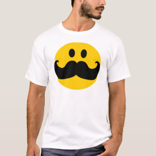 髭のカスタマイズ可能な背景色) Tシャツ