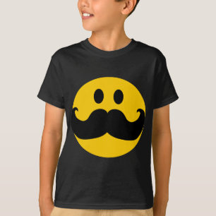 髭のカスタマイズ可能な背景色) Tシャツ