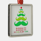 髭のクリスマスツリーの休日のオーナメント メタルオーナメント (右)