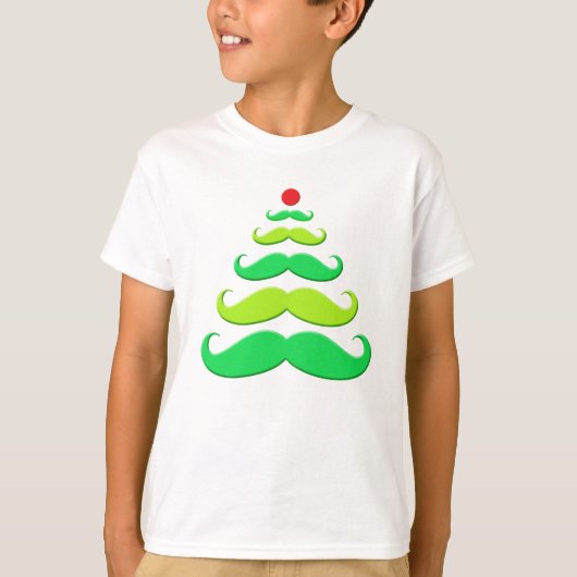 髭のクリスマスツリーの服装 Tシャツ (正面)