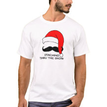 髭のクリスマス-雪を通したStaching