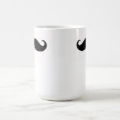 髭のコーヒー・マグは-個人化なできます コーヒーマグカップ (中央)