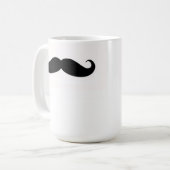 髭のコーヒー・マグは-個人化なできます コーヒーマグカップ (正面左)