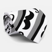 髭のストライプのタイ ネクタイ (ロール)