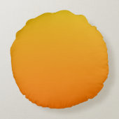 髭のスマイリーの素晴らしい顔 ラウンドクッション (裏面)