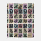 髭のドラゴンギフトブランケット、居心地の良い爬虫類愛好家 フリースブランケット (正面)