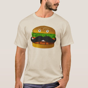 髭のハンバーガーの人のTシャツ Tシャツ