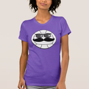 髭のバレーボールのTシャツ Tシャツ