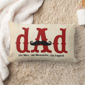 髭のパパの枕 ランバークッション (ブランケット)