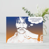 髭のパーティー: 喜劇的なstaches 招待状 (スタンド正面)