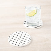 髭のヒップスターパターン2 コースター (側面)