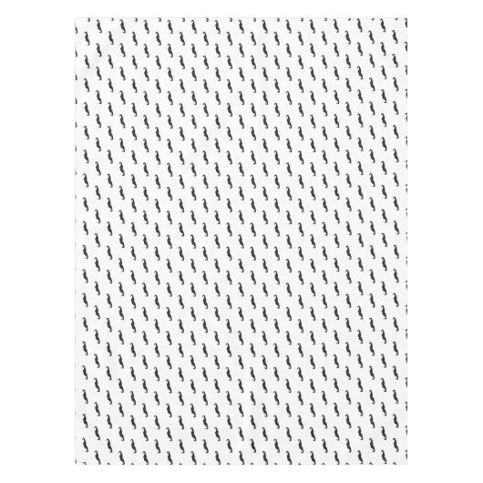 髭のヒップスターパターン2 テーブルクロス (正面)