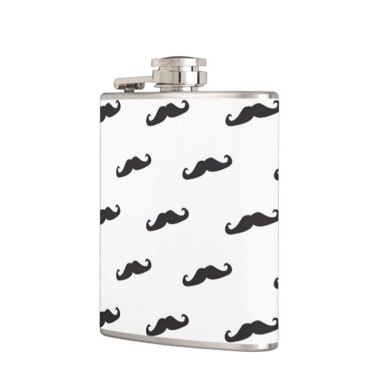 髭のヒップスターパターン2 フラスク (左)
