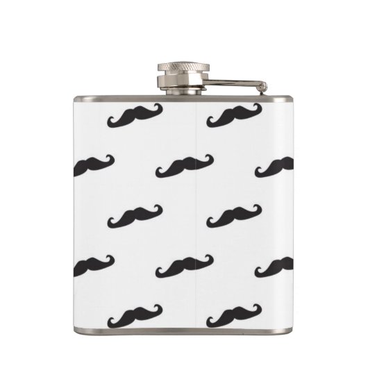 髭のヒップスターパターン2 フラスク (裏面)