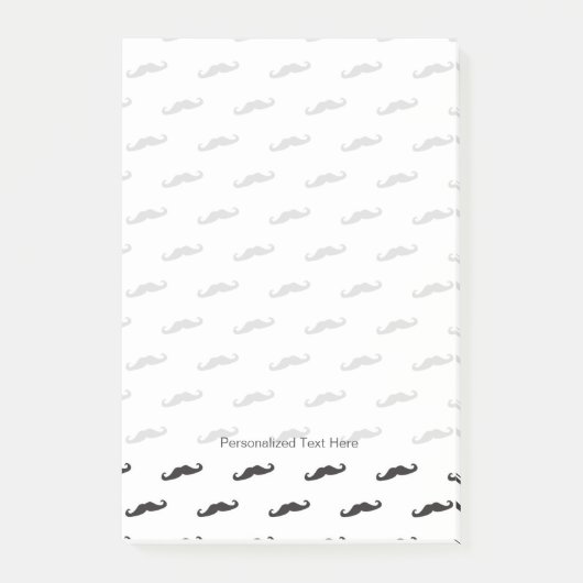 髭のヒップスターパターン2 ポストイット (正面)