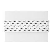 髭のヒップスターパターン2 招待状ベリーバンド (裏面例)