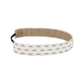 髭のヒップスターパターン3 アスレチックヘッドバンド (左)