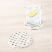 髭のヒップスターパターン3 コースター (側面)